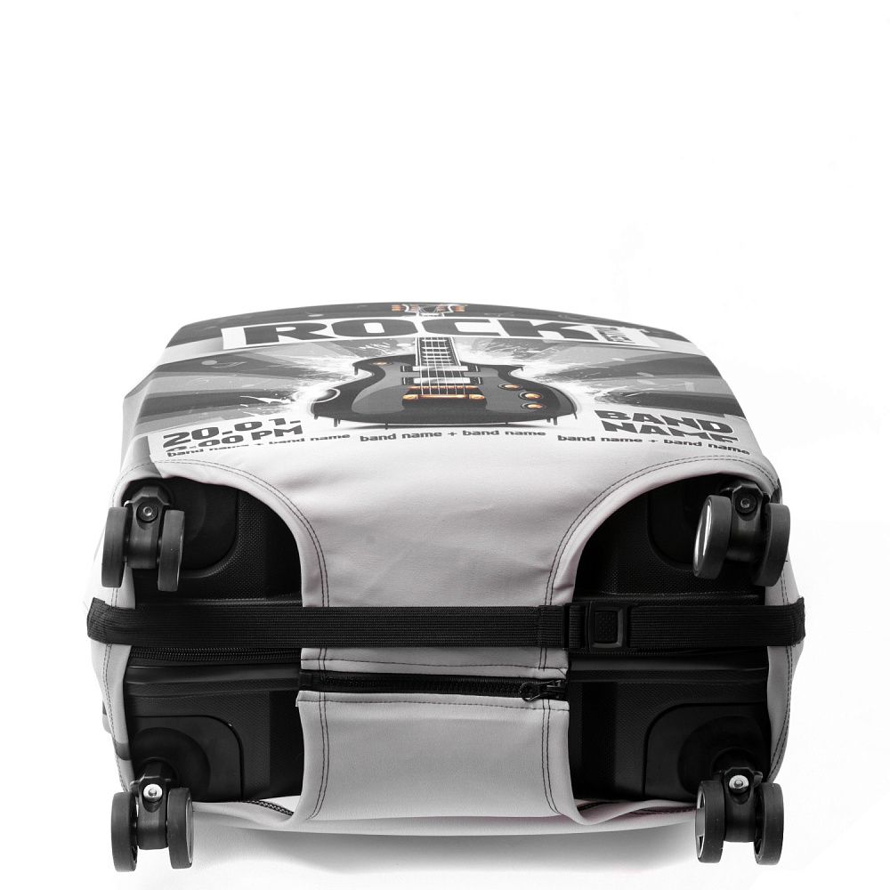 W1041-M (FABRETTI) Чехол для чемодана 92%полиэстер 8%спандекс (Черный/M/полиэстер/спандекс/FABRETTI)