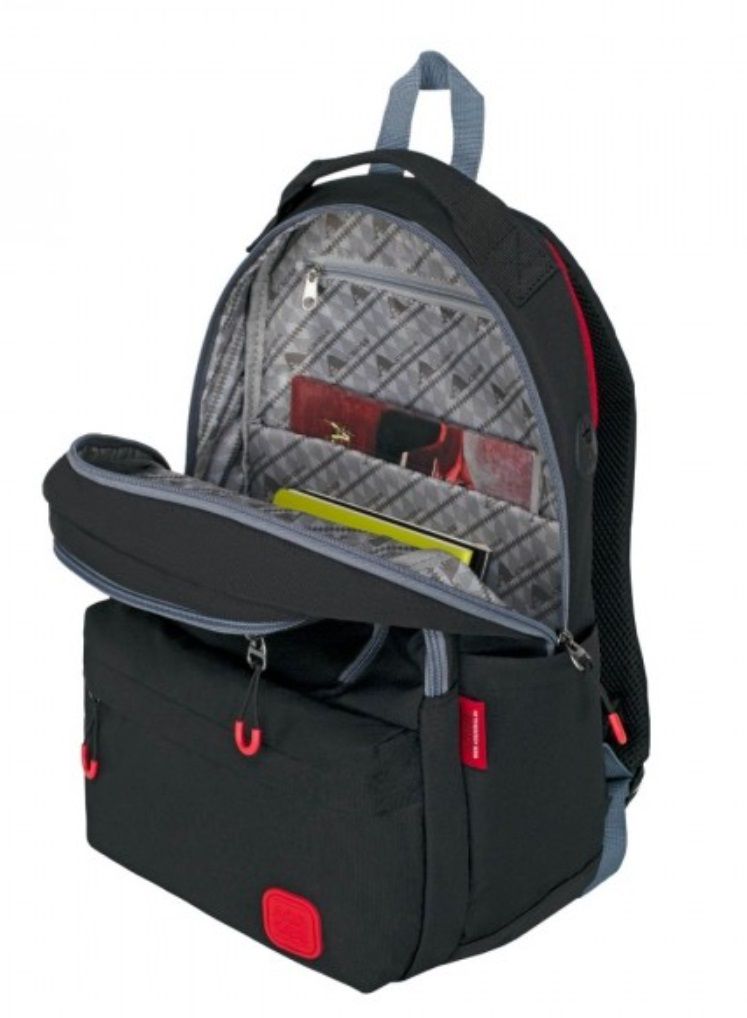 М-3-1 ACROSS Молодежный рюкзак   (Черный/31*45*12/полиэстер/0,7 кг/Across)