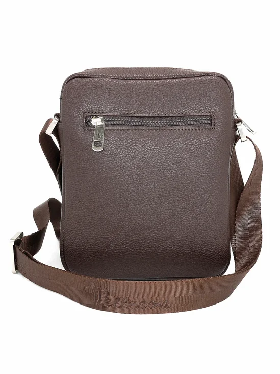 812-81435-2 Сумка мужская (Пеллекон) (Коричневый/18,5*24*5,5/Экокожа/PELLECON)