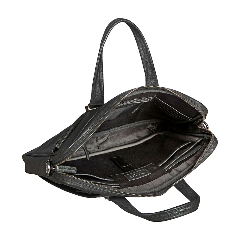 010-2814 (denim black) Бизнес-сумка Sergio Belotti (черный/37*28*6/натуральная кожа/Sergio Belotti)