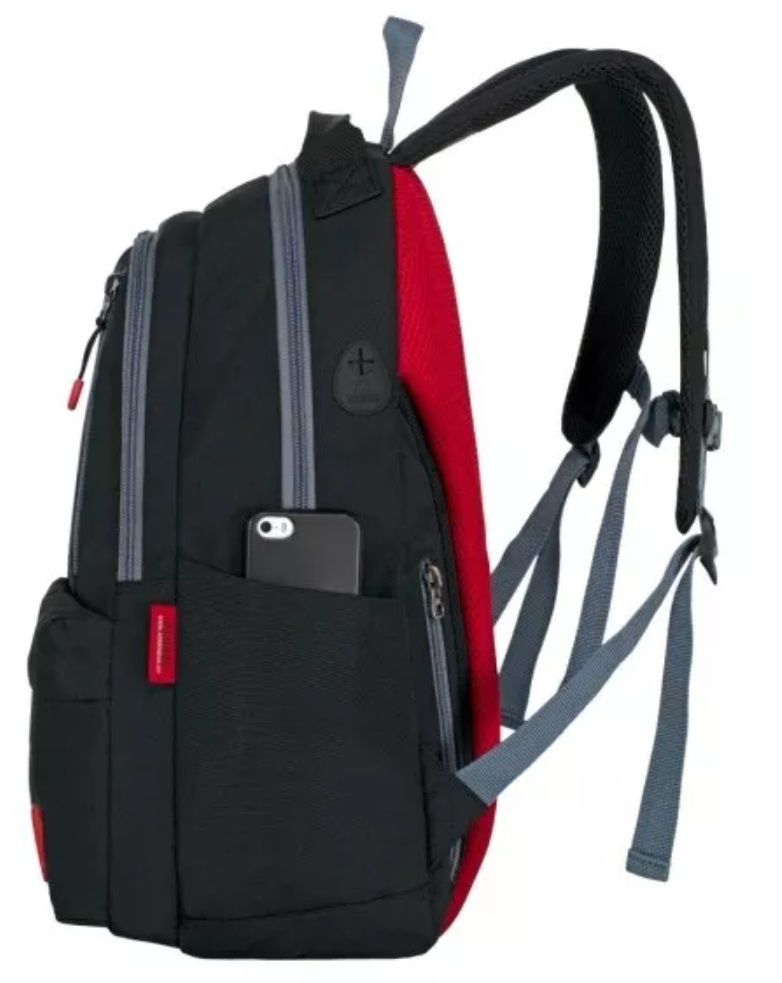 М-3-1 ACROSS Молодежный рюкзак   (Черный/31*45*12/полиэстер/0,7 кг/Across)