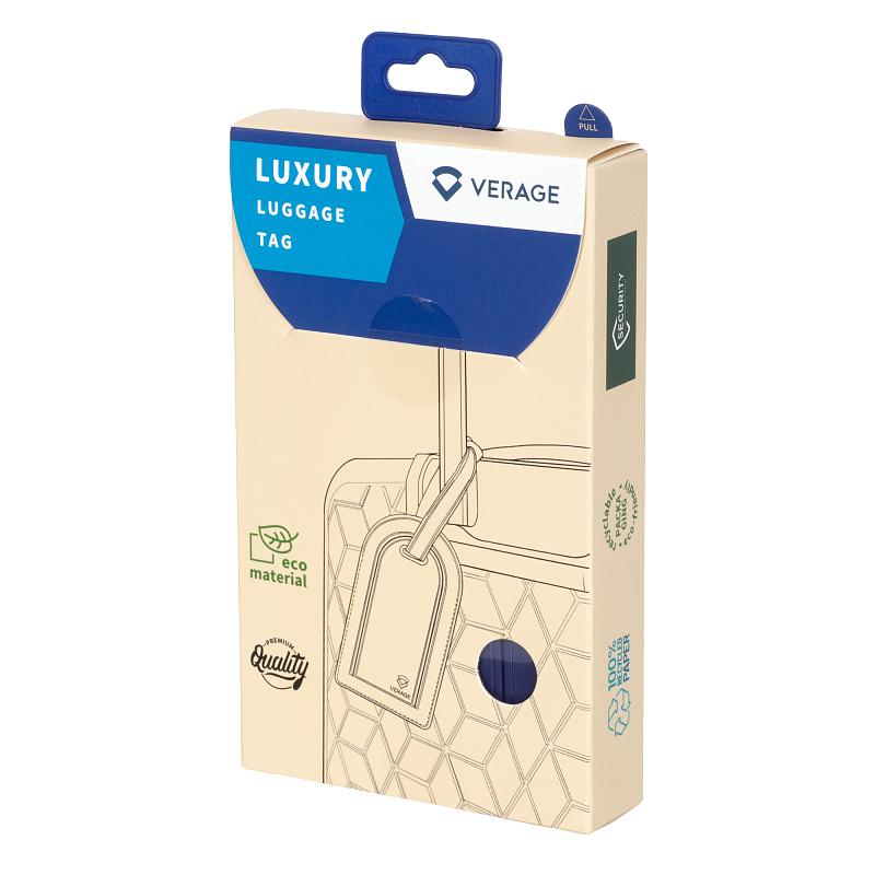 VG5407 Purple Ярлык для багажа Verage (фиолетовый/полиуритан/Verage)
