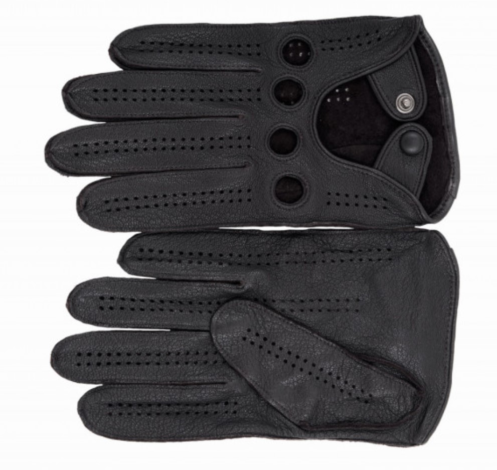 382003 Перчатки мужские олень (автомобильные) (м) (черный/8;8,5;9;9,5;10/натуральная кожа/PERST)