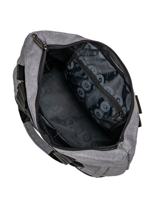 М-090 Сумка хозяйственная катионик серый (Серый/36*34*16/полиэстер)