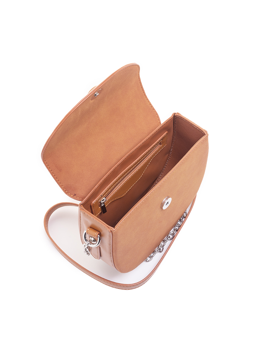 19295/25 Сумка женская (рыжий) (Рыжий/20*20*7/Экокожа+замша)