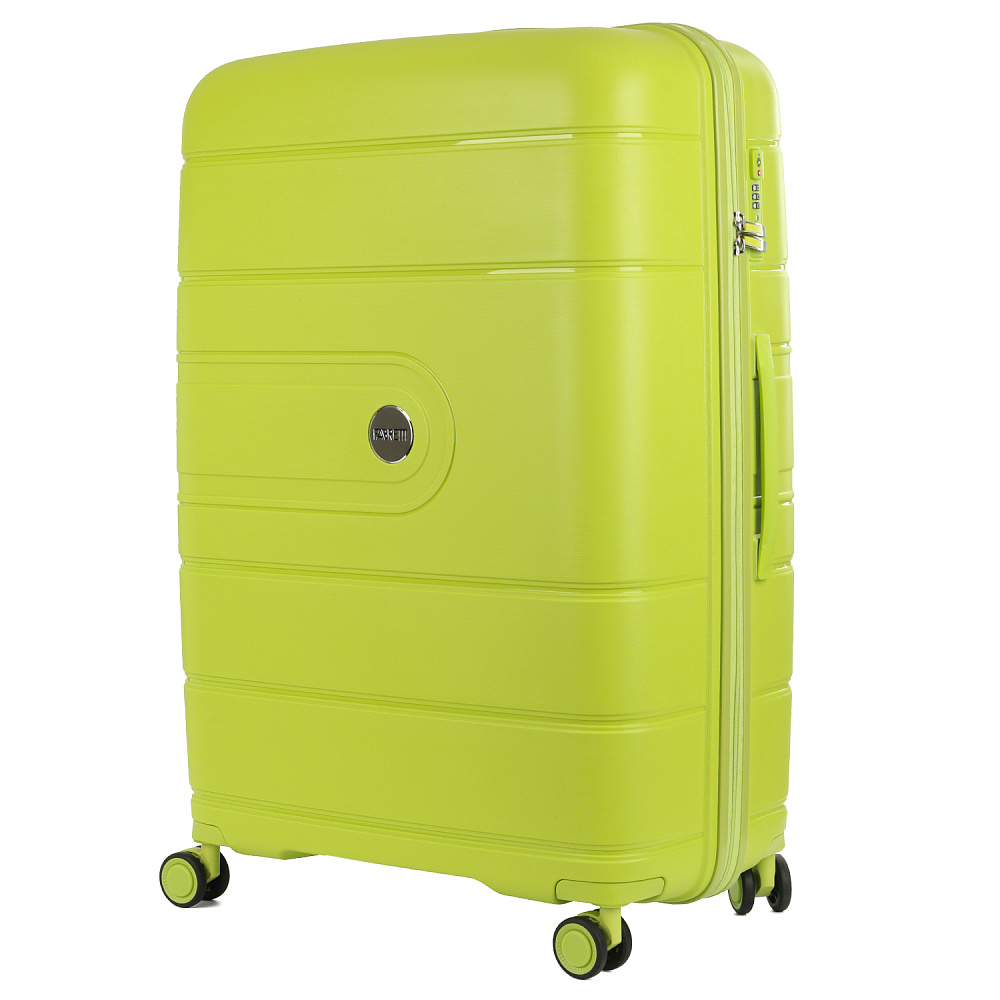 EN9520-28-11 Чемодан 4-х колесный 100% полипропилен FABRETTI (зелёный/51*77*31/полипропилен/L/FABRETTI)