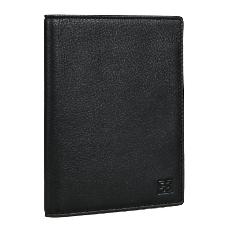 2464-02 (denim black) Обложка для паспорта Sergio Belotti (черный/10,5*14*1/натуральная кожа/Sergio Belotti)
