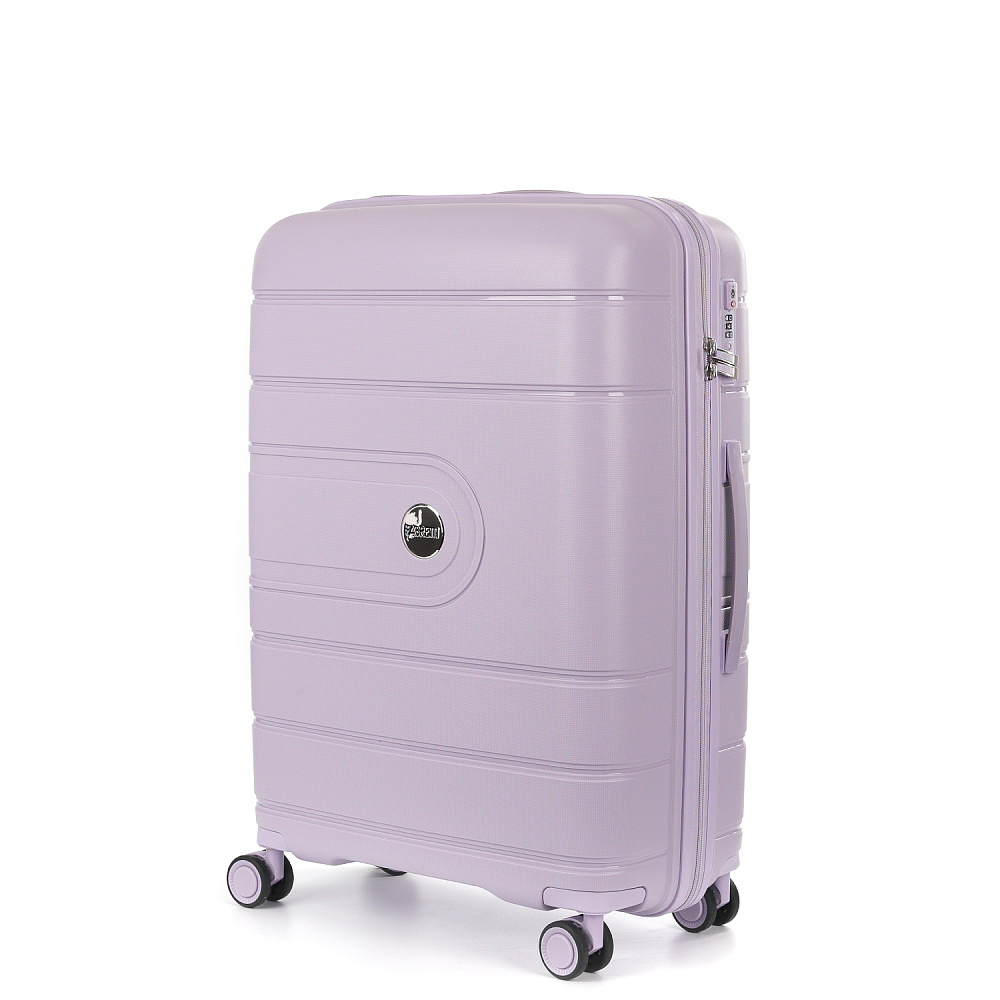 EN9520-24-10 Чемодан 4-х колесный 100% полипропилен FABRETTI (Сиреневый/45*66*26/полипропилен/M/FABRETTI)