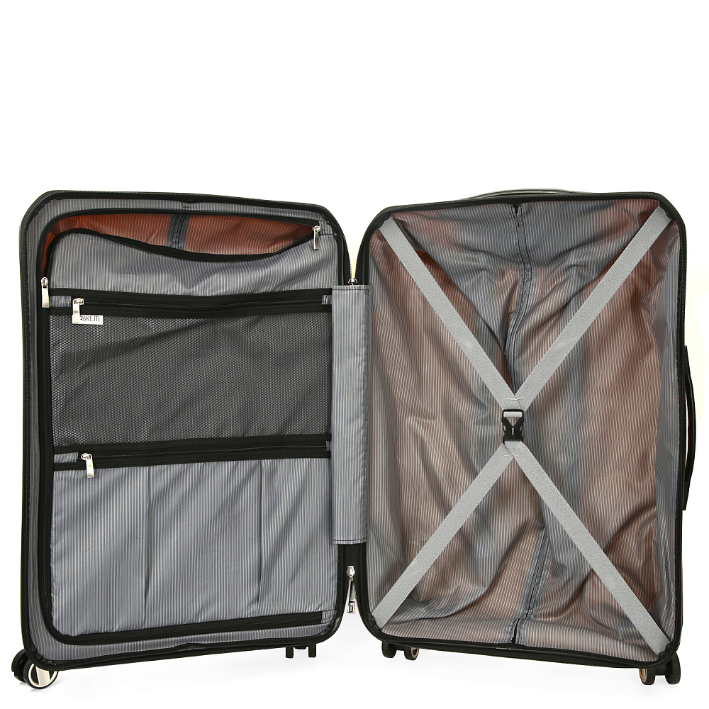 EN8520-28-7 Чемодан 4-х колесный 100% полипропилен FABRETTI  (Жёлтый/53*80*30/полипропилен/L)