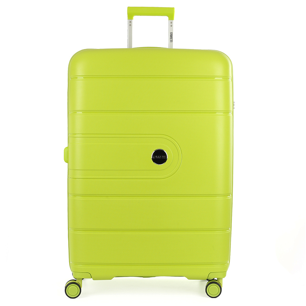 EN9520-28-11 Чемодан 4-х колесный 100% полипропилен FABRETTI (зелёный/51*77*31/полипропилен/L/FABRETTI)
