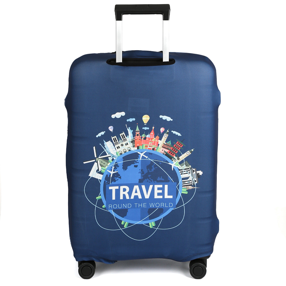 W1016-M FABRETTI Чехлы для чемоданов 92%полиэстер 8%спандекс (синий)