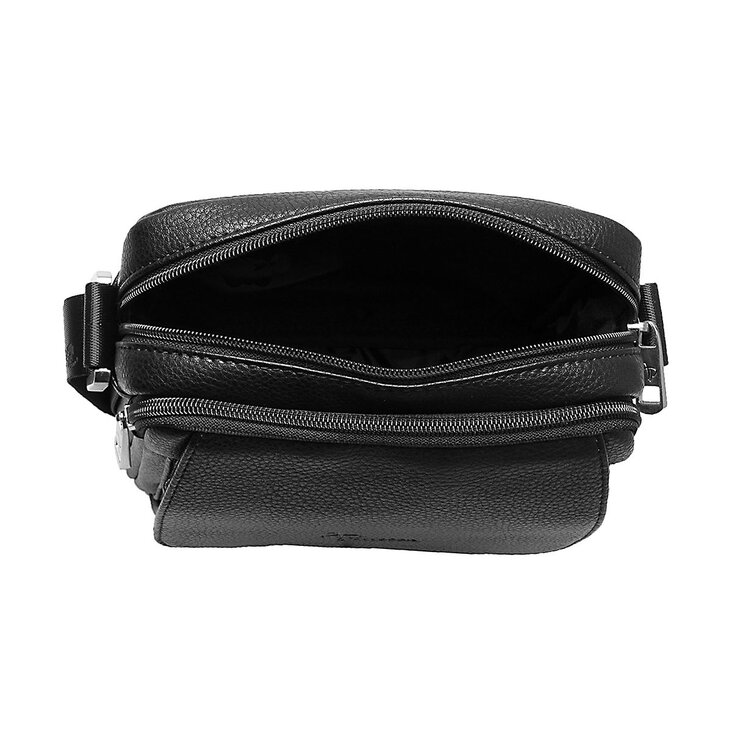 812-81435-1 Сумка мужская экокожа (Пеллекон) (черный/19,5*24*6/экокожа/PELLECON)