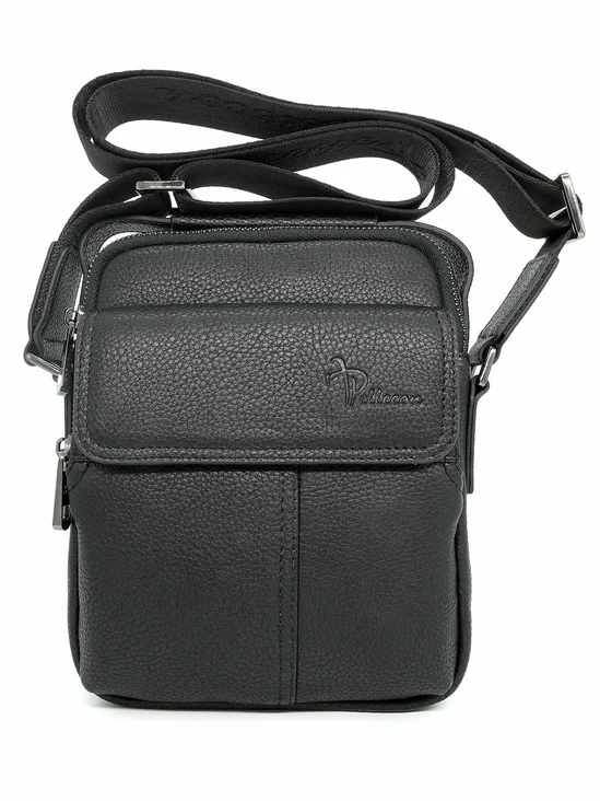 812-81765-1 Сумка мужская экокожа (Пеллекон) (черный/20*26,5*7/экокожа/PELLECON)