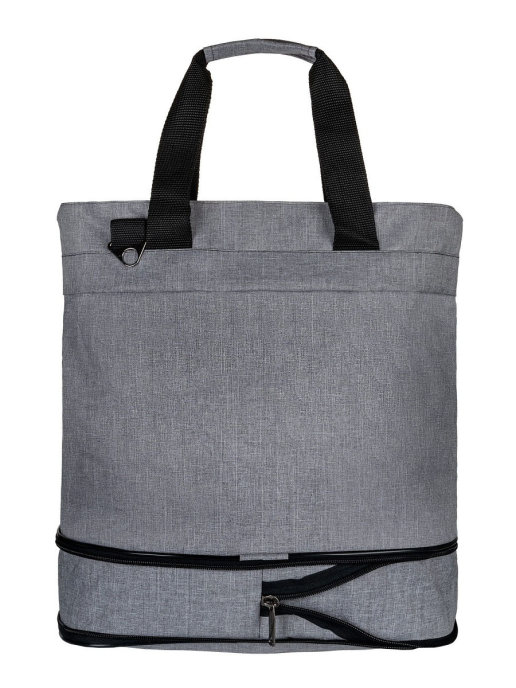 М-090 Сумка хозяйственная катионик серый (Серый/36*34*16/полиэстер)