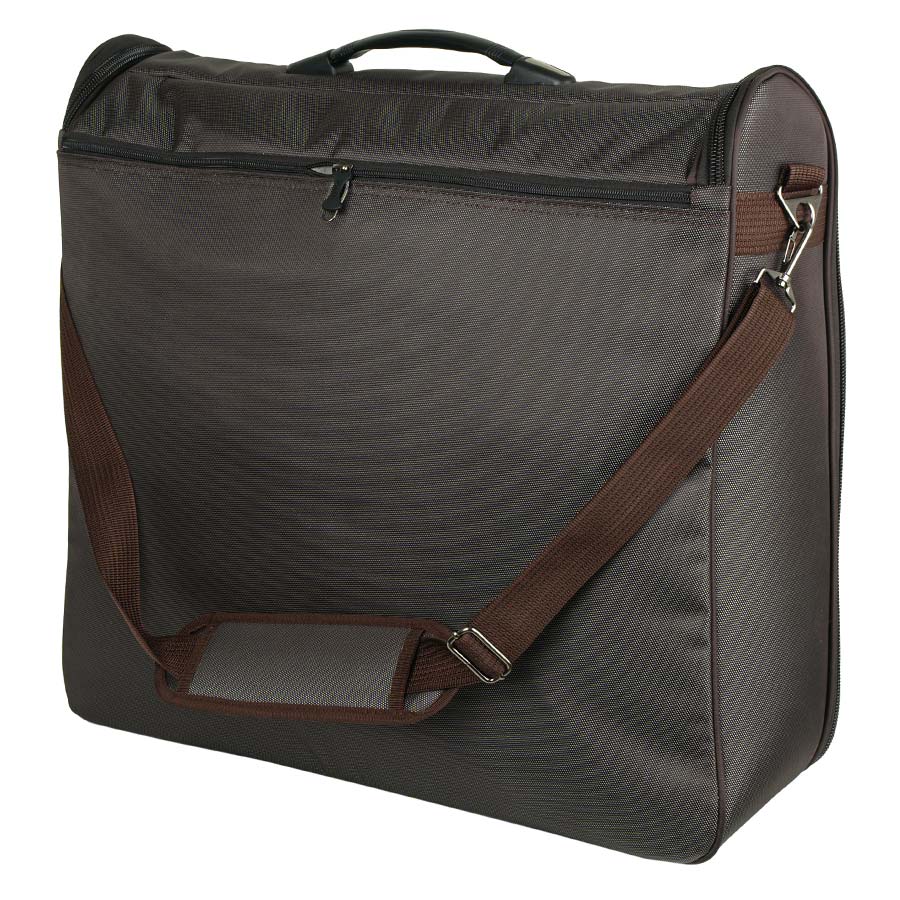 7040 (коричневый) Портплед двойной карман №2 текстиль (Коричневый/60*53*15/полиэстер/2,0 кг./48 литров/Polar)