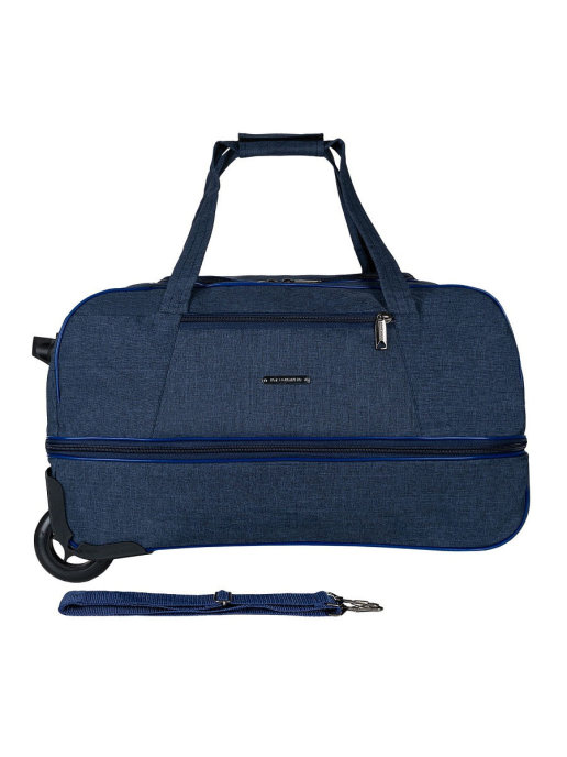 М-198 Сумка на колесах катионик синий (синий/54*32*32/катионик/NTL Continent)