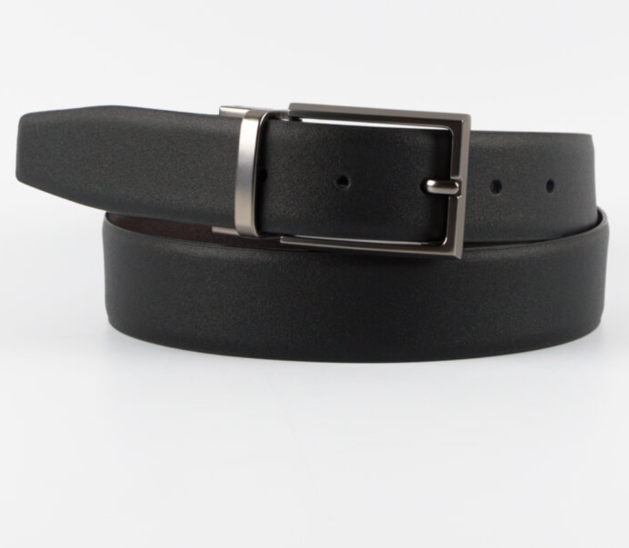 ABAKAN03-J-01/02 Ремень мужской Jonas Hanway (черный/коричневый) (Черный/коричневый/110-130 см/натуральная кожа/Jonas Hanway)