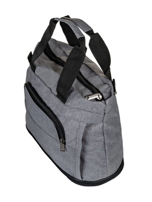 М-090 Сумка хозяйственная катионик серый (Серый/36*34*16/полиэстер)