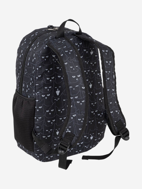 П17001 Рюкзак Polar NEW Кошки черные (Черный/29*43*13/полиэстер/0,4 кг/16 литров/Polar)