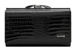 46001-46# Black Кошелек Средний Malgrado (черный/12*8,5*2,5/натуральная кожа/Malgrado)