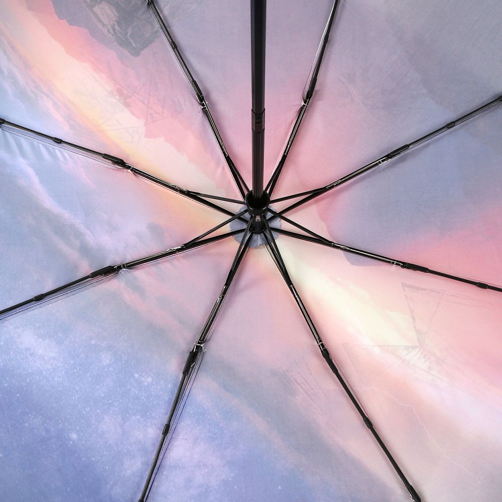 UFS0057-6 Зонт жен. Fabretti, автомат, 3 сложения,  сатин (Оранжевый/58*8/полиэстер/FABRETTI)