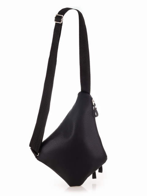 3663 Сумка-рюкзак на одной лямке (черный) (Черный/23*32*1,5/Экокожа/Redmond)