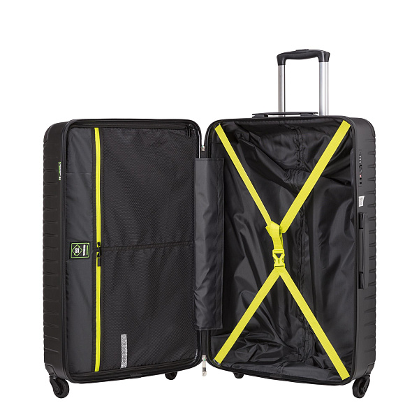 VAA5050L94200101 Чемодан 4-х колесный CARPISA (Черный/77*48*31/поликарбонат/L/CARPISA)