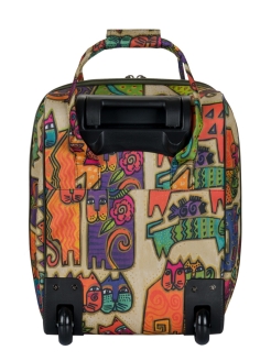 М-7316 Сумка на колесах дизайн кошки бежевый (бежевый/43*29*22/полиэстер/NTL Continent)