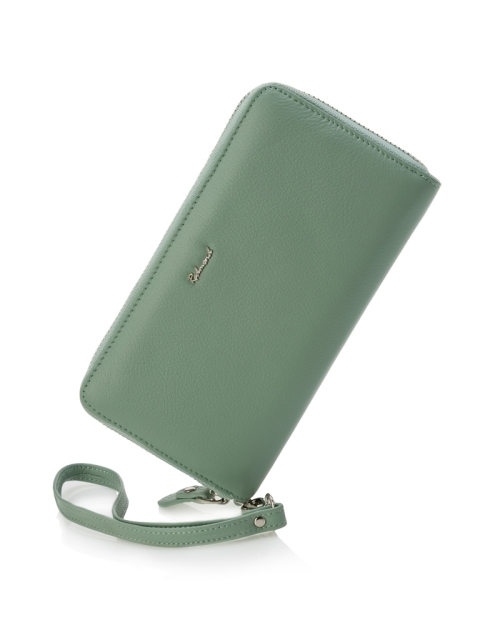 RD21-26C Портмоне женский на молнии (мятный) (Мята/натуральная кожа)