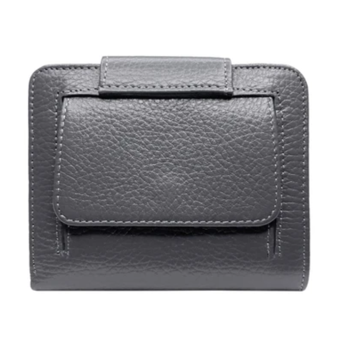 2007-081 Портмоне женское натуральная кожа KARYA (Серый/12*10*3/натуральная кожа)