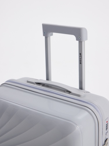 Чемодан Sochi-Grey (22) Серый (серый/38,5*60*23/полипропилен/S/3,0 кг/49 литров/L’case)