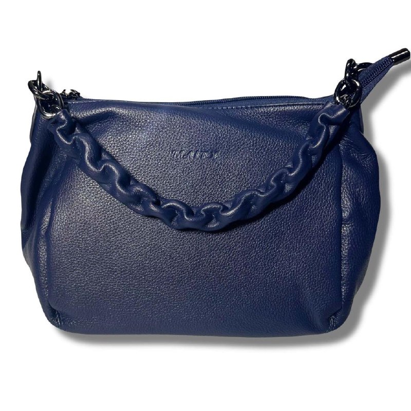 925К Сумка женская натуральная кожа (синий) (Синий/29*22*14/натуральная кожа/Redmond)