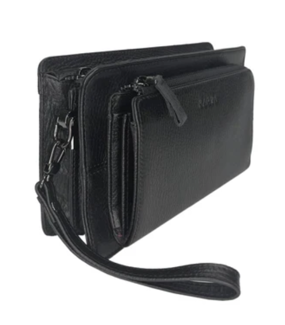 0888-45 Сумка-клатч мужская KARYA (Черный/23*14*8/натуральная кожа)