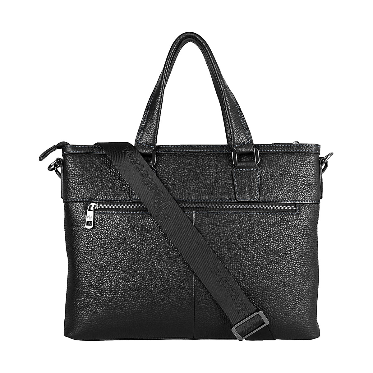 102-21539-1 Портфель мужской кожа (Пеллекон) (черный/39*29*6/натуральная кожа/PELLECON)