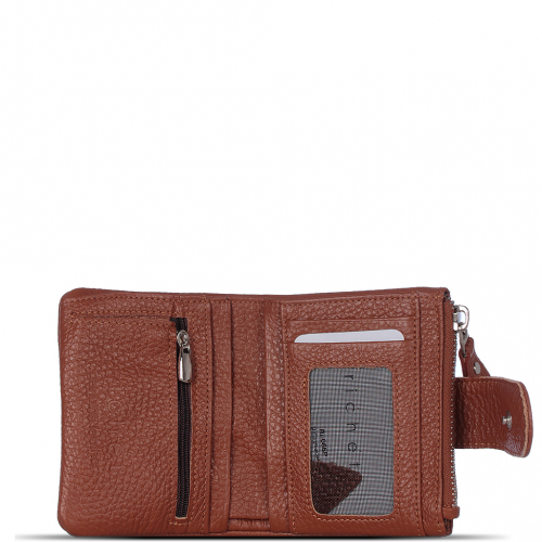 Ri-065P Портмоне женское Рыжий (Рыжий/11,5*9*2,5/натуральная кожа/Richet)