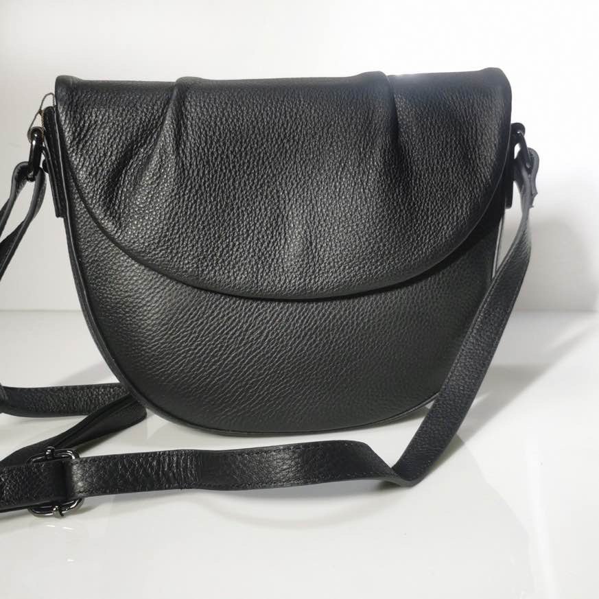 8070К Сумка женская натуральная кожа (черный) (Черный/25*21*8/натуральная кожа/Redmond)