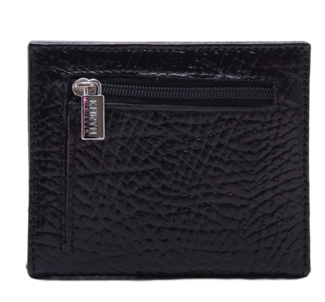 0020-03 Картхолдер натуральная кожа KARYA (Черный/10*9*1/натуральная кожа/KARYA)