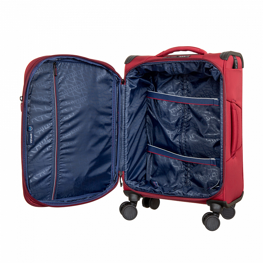 GM21002W19 (burgundy) Чемодан-тележка Verage (бордовый/36*56*23/полиэстер/S/2,6 кг/41 литр/Verage)