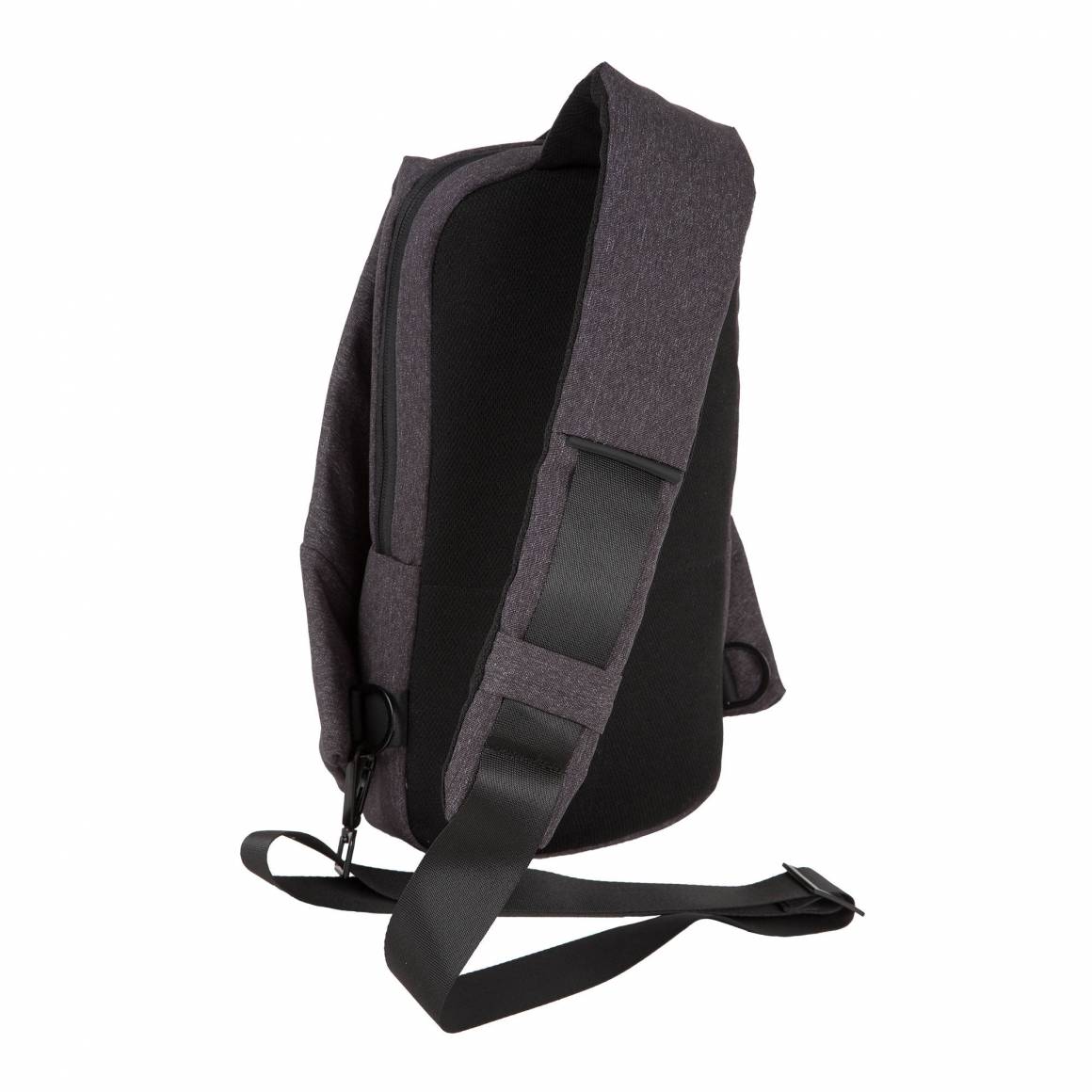 П0309-06 (Grey) Рюкзак однолямочный текстиль (серый/18*32*8/полиэстер/0,32 кг/3,2 литра/Polar)