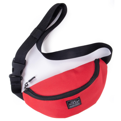 П17002 сумка поясная Polar NEW красная текстиль (Красный/25*12*8/полиэстер/0,1 кг/2 литра/Polar)