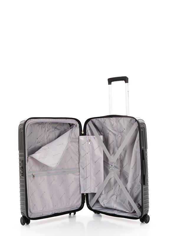 VOCIERMAG2BLKM Чемодан 4-х колесный (Черный/46*66*26/поликарбонат/M/3,5 кг/Magellan)