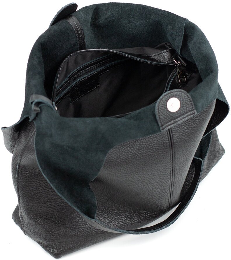 2903LN Сумка женская натуральная кожа (Черный) (черный/32*31*11/натуральная кожа/Richet)