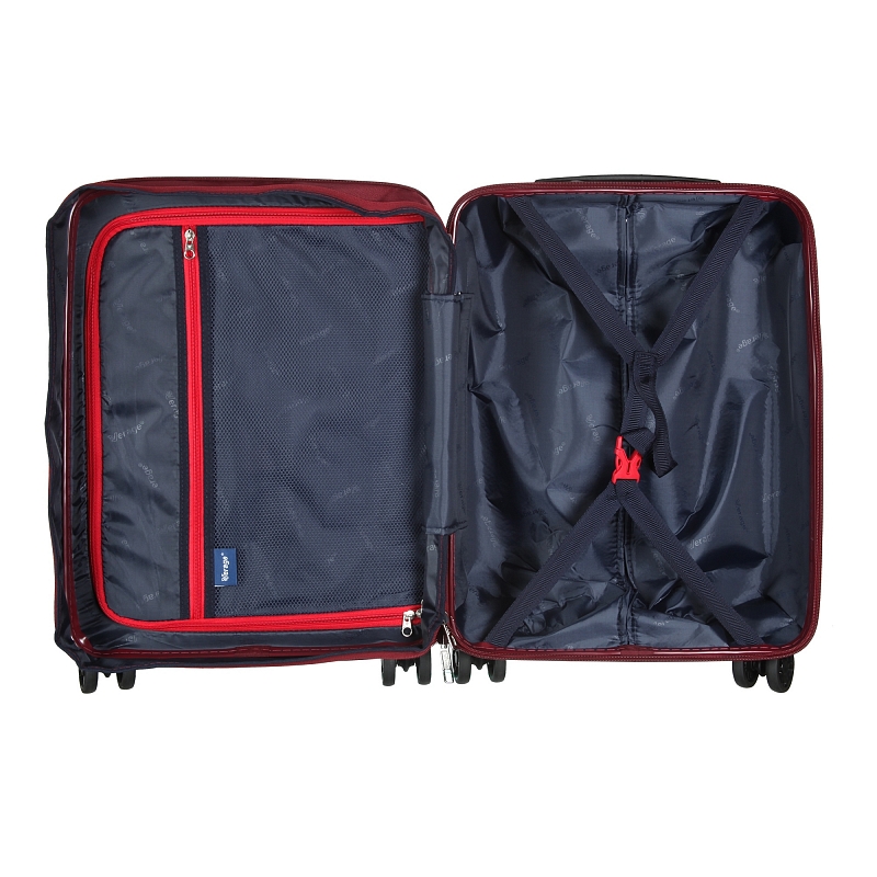 GM18087W19 (burgundy) Чемодан-тележка Verage (Бордовый/48*38*19/полипропилен/S/3,015 кг/35 литров)