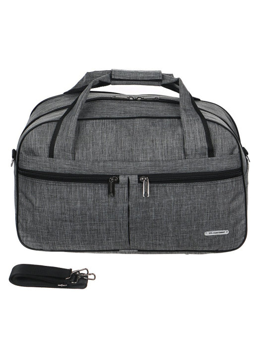 М-505 Саквояж катионик серый (серый/49*30*20/полиэстер/NTL Continent)