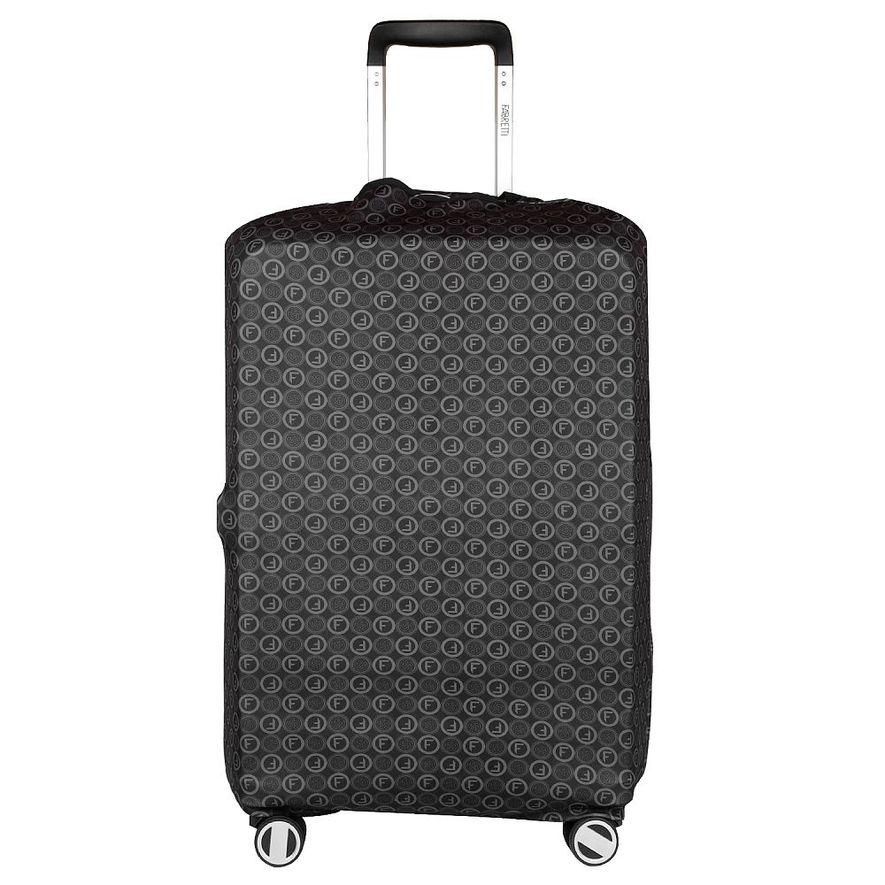 W1031-M (FABRETTI) Чехол для чемодана 92%полиэстер 8%спандекс (черный/M/полиэстер/спандекс/FABRETTI)