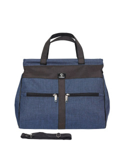 М-462 Саквояж катионик синий (синий/39*34*17/катионик/NTL Continent)