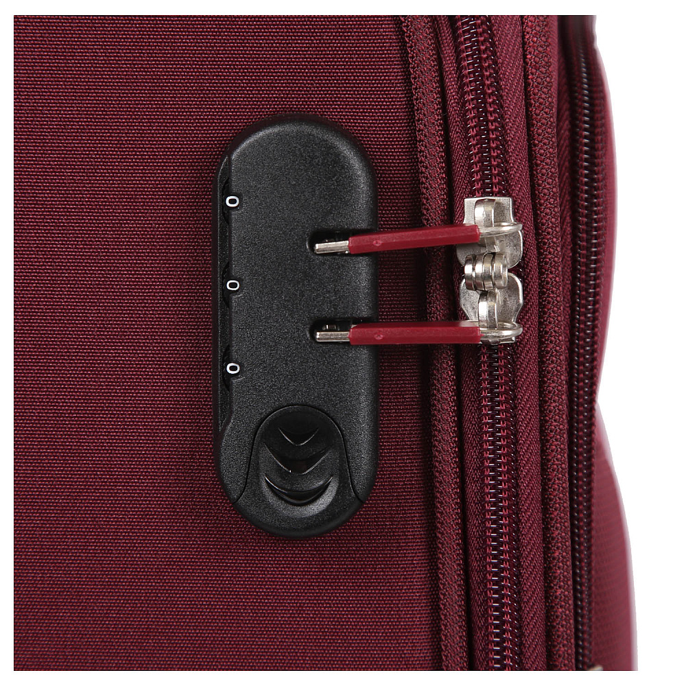 NE2020-20-4 (FABRETTI) Чемодан 4-х колесный 100% полиэстер  (Бордовый/36*55*22/полиэстер/S)