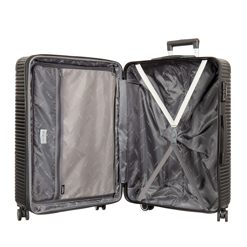 GC AT201-28 black Чемодан-тележка Gianni Coni (Черный/54*76*30/АБС пластик/L/4,5 кг/Gianni Conti )