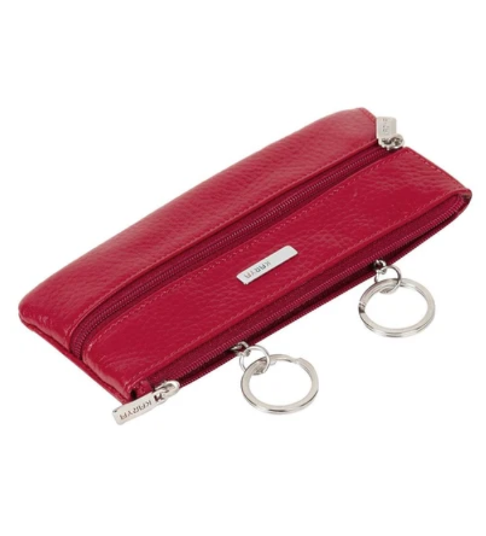 052-46 Ключница KARYA (Красный/16*7*1,5/натуральная кожа)
