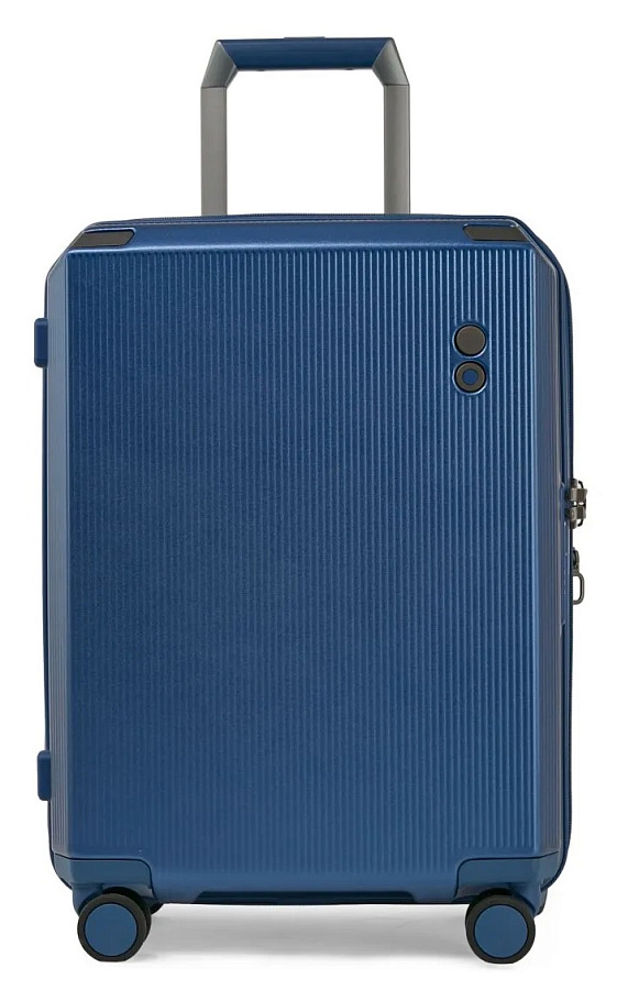 1123TS233399240 Чемодан 4-х колесный (Синий/49,5*66*27,5/поликарбонат/M/4,3 кг/ECHOLAC)